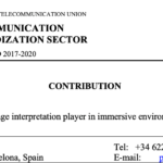 ImAc contributes to ITU Study Group 16