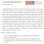 Born Accessible policy paper now available.